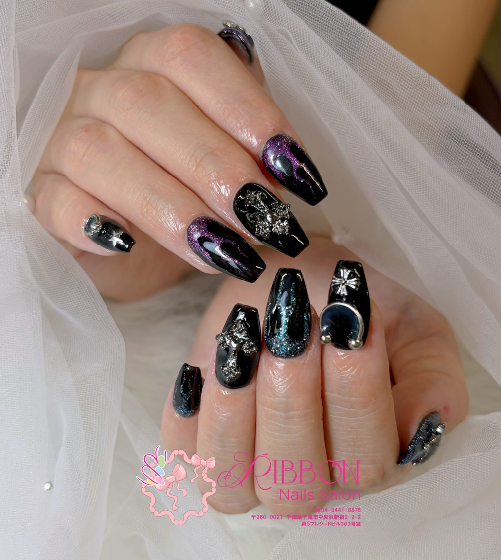 ネイル フットネイル フレンチネイル ジェルネイル 韓国ネイル マグネットネイル ハンドネイル ribbonnail salonのネイルデザイン