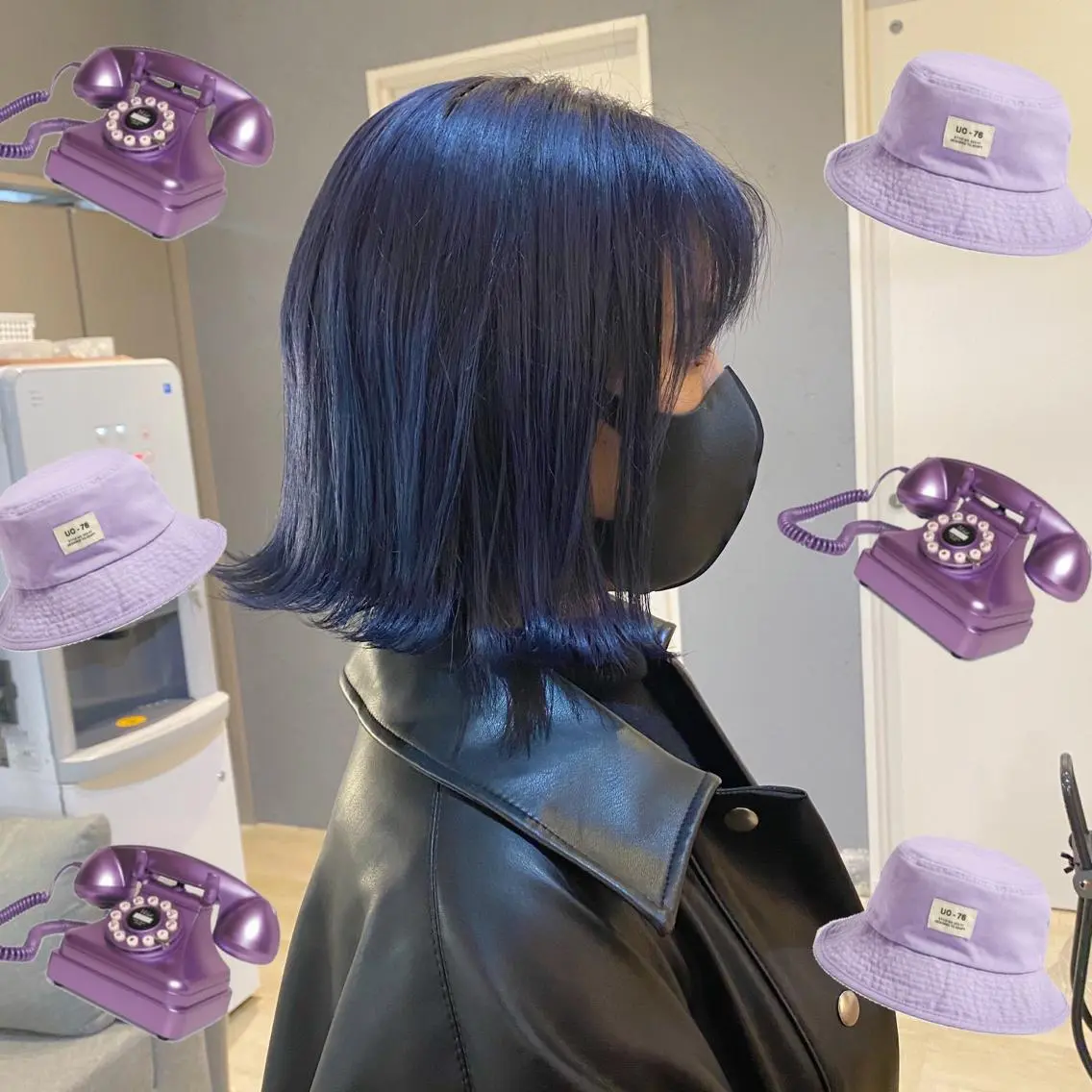 ミディアム カラー アッシュ ラベンダーカラー ラベンダーアッシュ 色落ちまで可愛い🧚 心斎橋hikaruのヘアスタイル