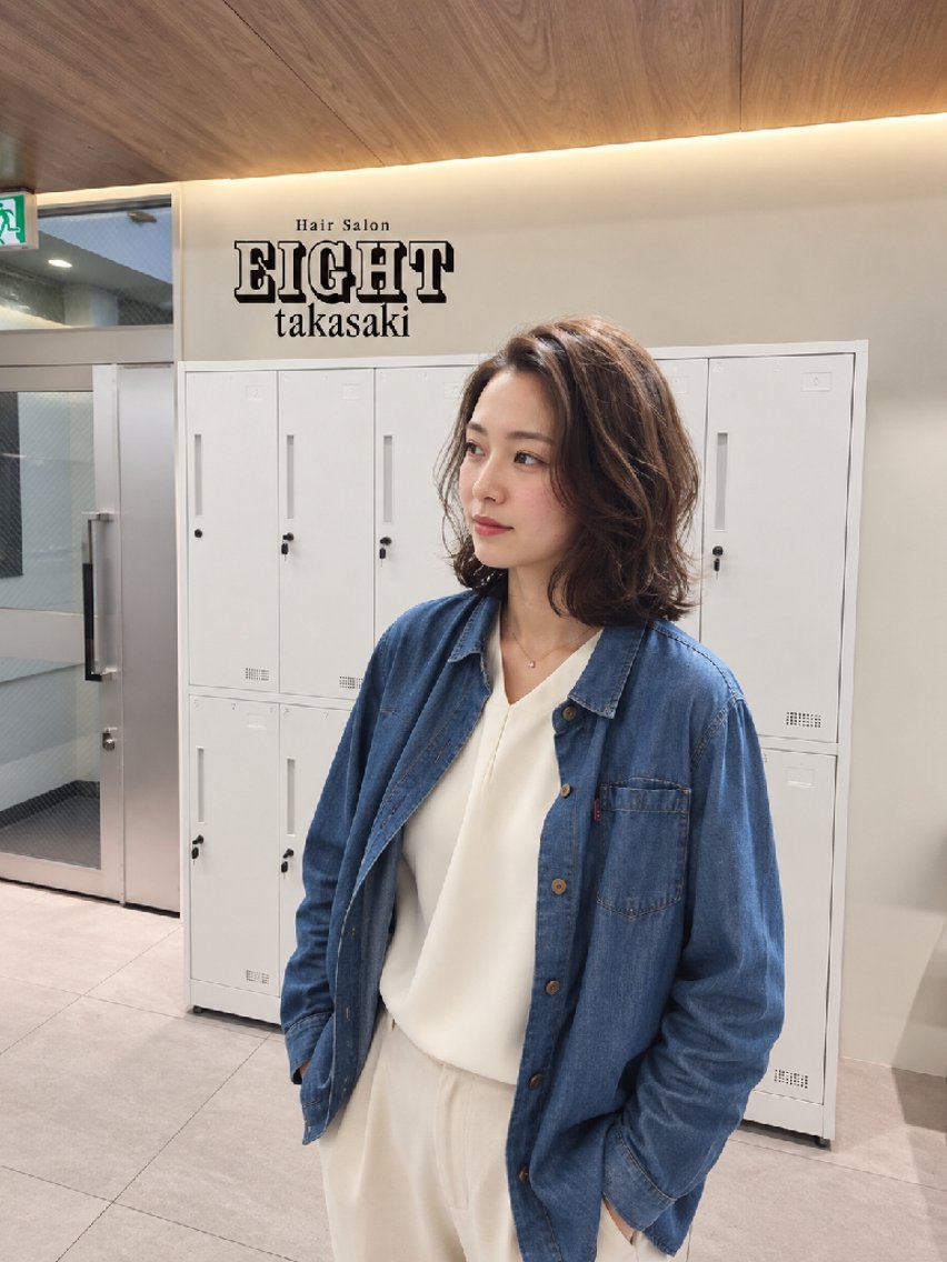 ミディアム カラー パーマ バレイヤージュ ブリーチ ダブルカラー ハイライトカラー インナーカラー カット ヘアカラー トリートメント 韓国風レイヤー/ワン ホンレイヤー荒井太郎のヘアスタイル