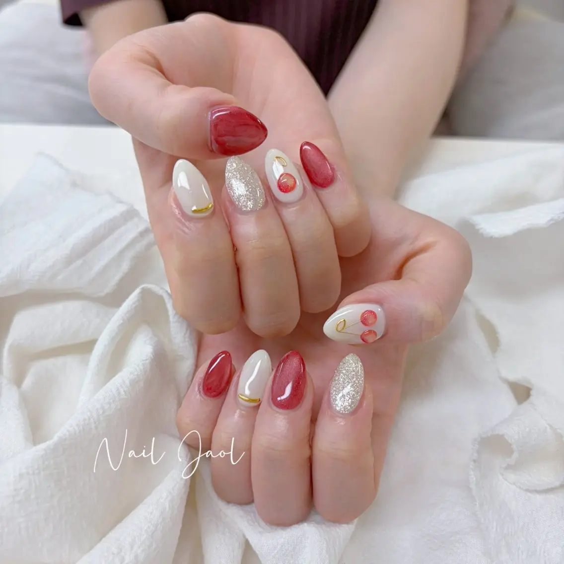 セミロング ハンドネイル ネイルJaol 池袋のネイルデザイン