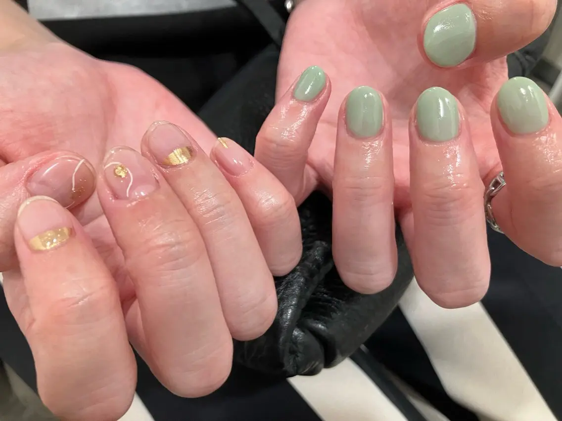 ネイル ニュアンスネイル ハンドネイル Noa新越谷 Makikoのネイルデザイン