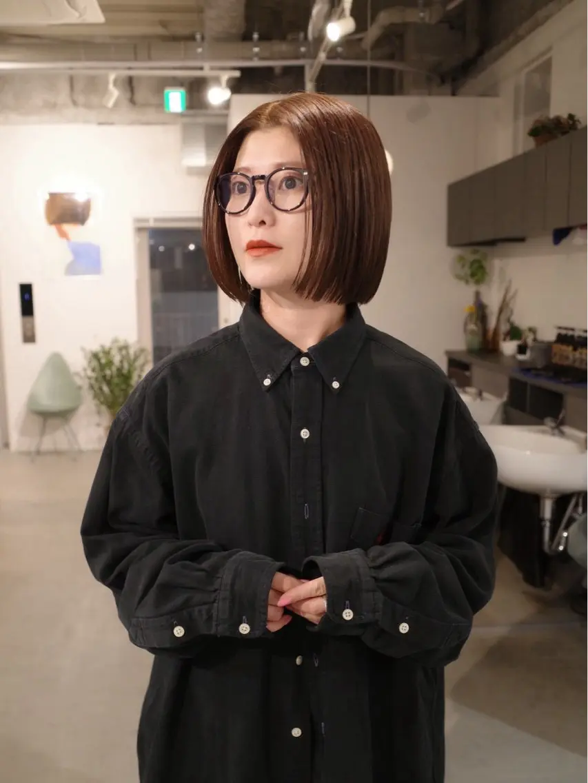 カラー 池田 柑美のヘアスタイル
