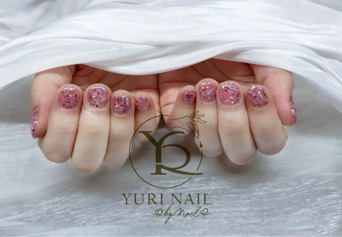 ネイル チークネイル フットネイル フレンチネイル グラデーション キラキラネイル ハンドネイル フットネイル YURI Nail Funabashiのネイルデザイン