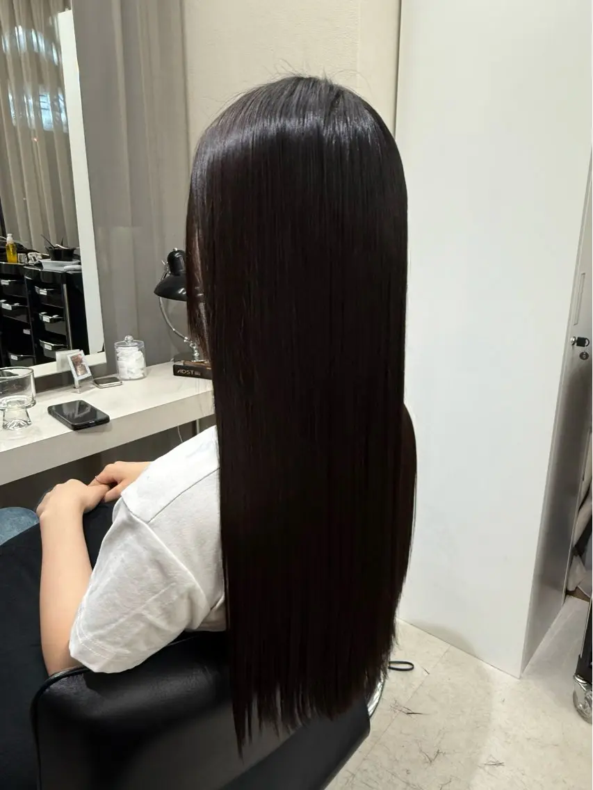 ロング パーマ haru 髪質改善サロンのヘアスタイル