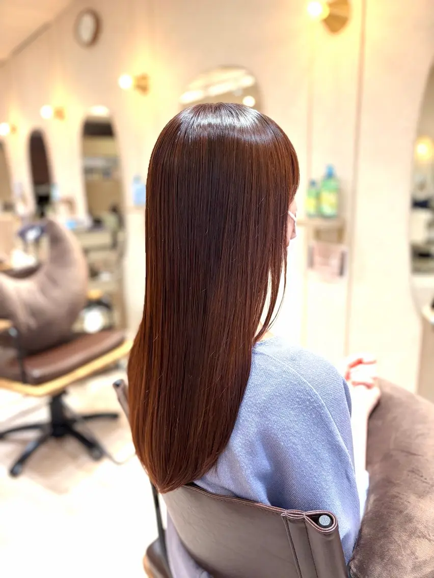 ロング カラー 菅原 渚のヘアスタイル