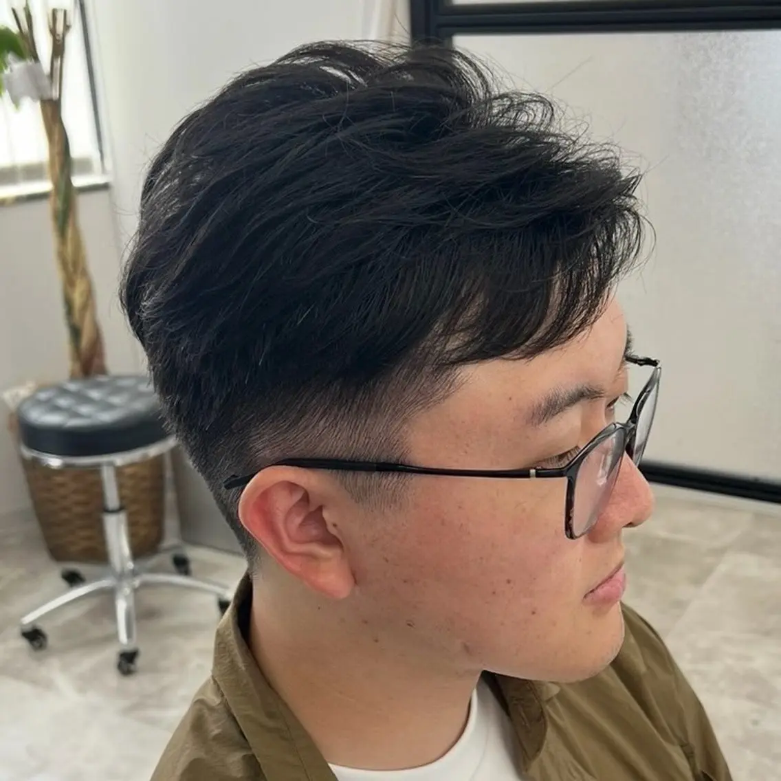 メンズ 刈り上げ Marin暖色カラー 💗メンズ大歓迎のヘアスタイル