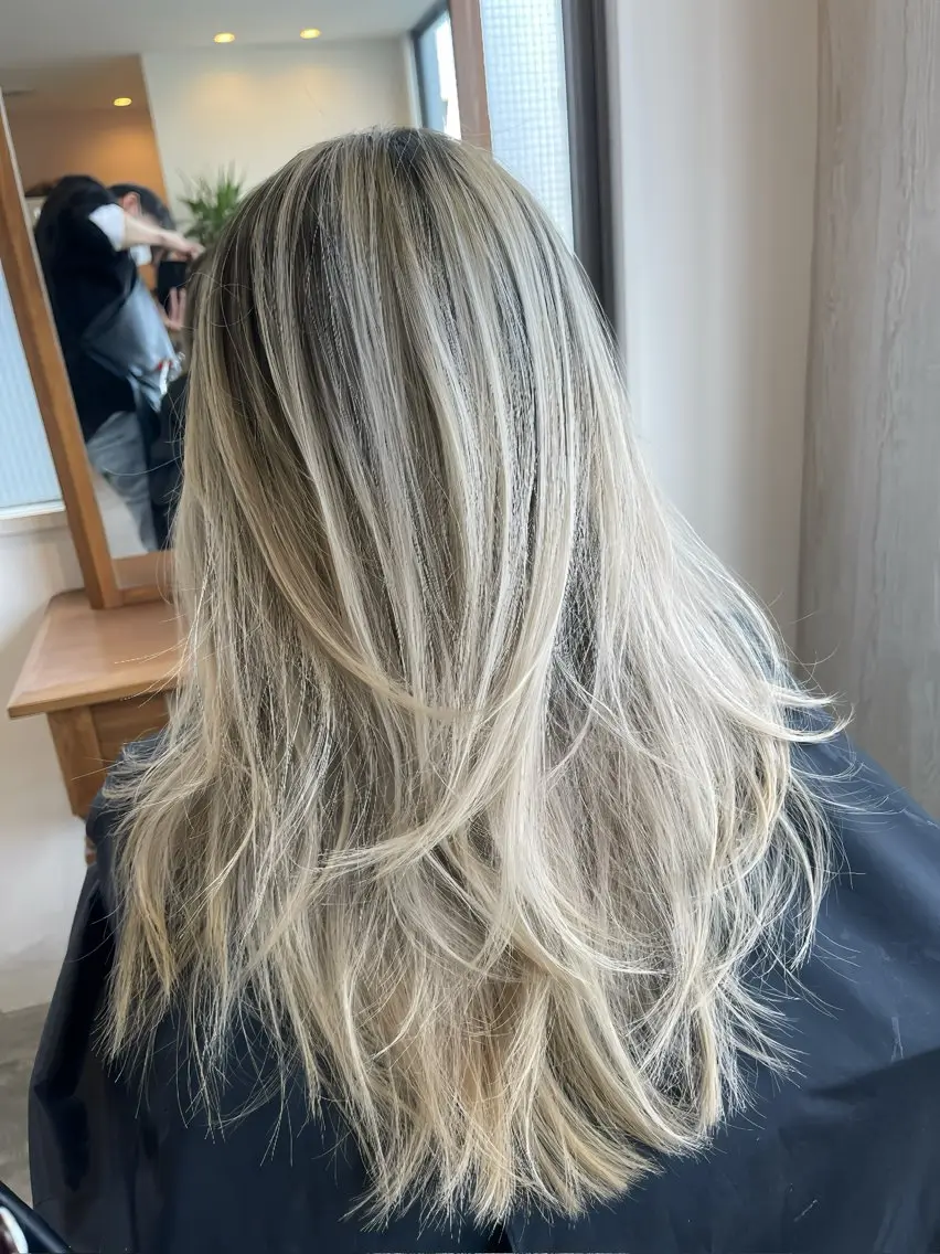 ミディアム カラー カット ヘアカラー トリートメント 海外レイヤー/ レイヤーカット/和田のヘアスタイル