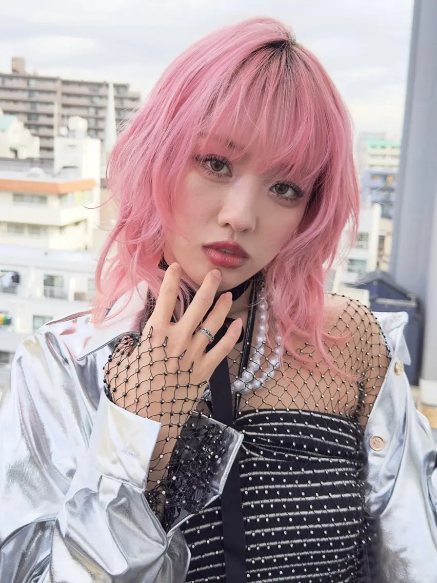 セミロング カット ヘアカラー トリートメント 🤍ムラ修正ブリーチ 🤍原宿/YUUのヘアスタイル