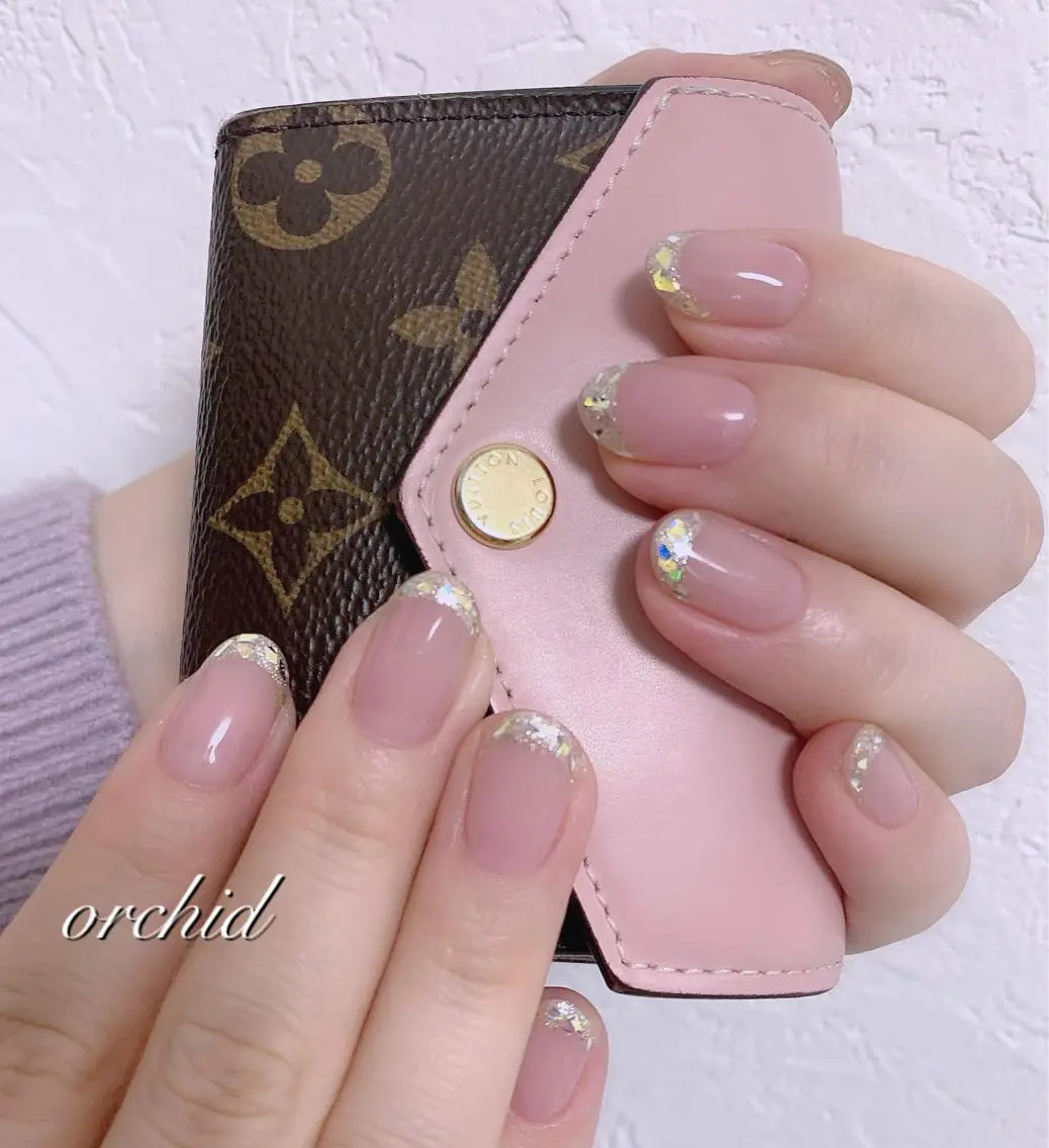 ネイル おそろいネイル orchid ♡オーキッドのネイルデザイン