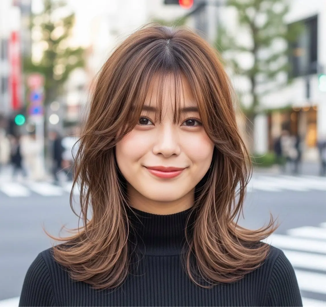ロング ロングレイヤー レイヤーカット ロング 🃏リンクスハート ♥️綿松彩乃♥️のヘアスタイル