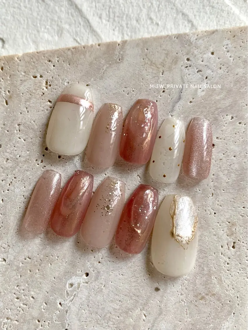 ネイル 春ネイル Mina🫧 【Miew.】のネイルデザイン