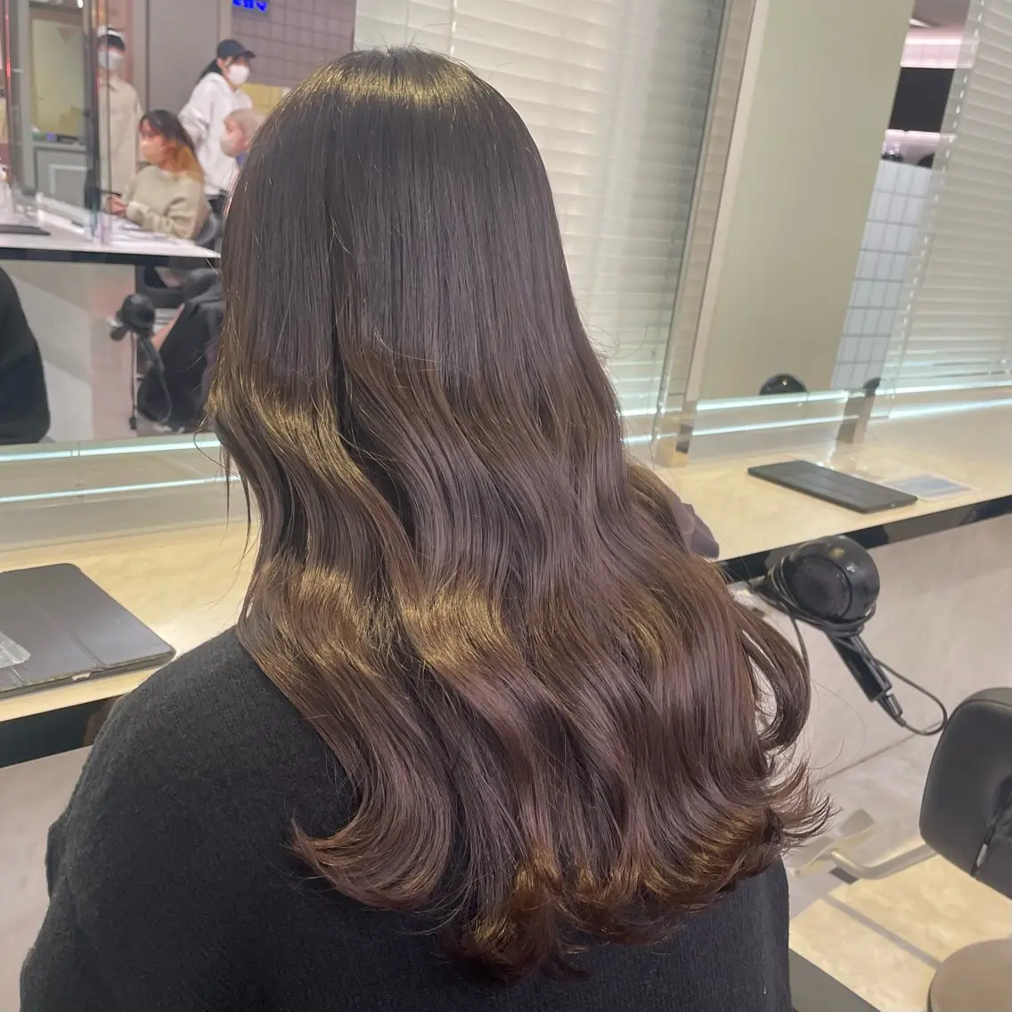 セミロング トリートメント うる艶トレンドヘア 🕊️上野BABYのヘアスタイル