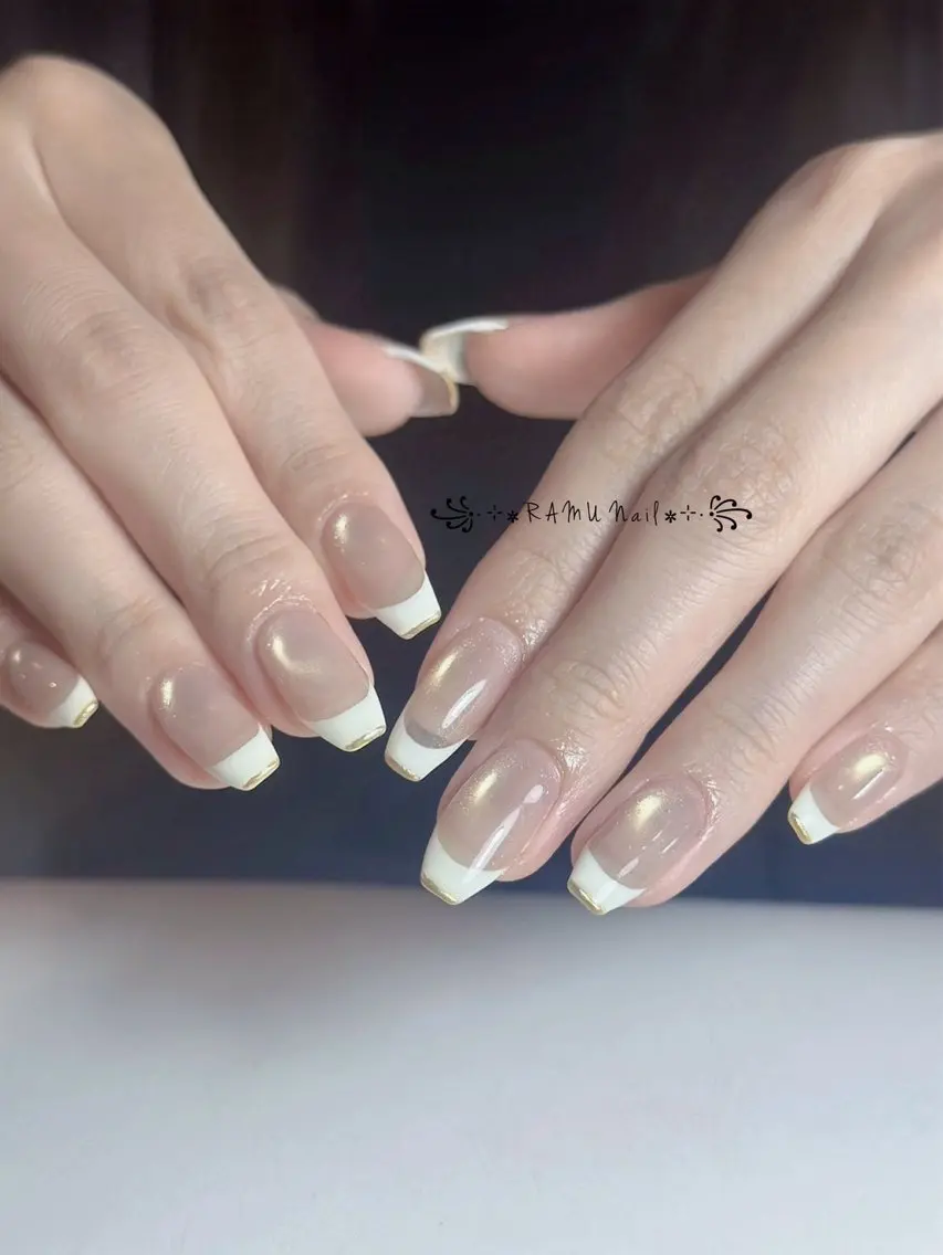 ネイル キラキラネイル マグネットネイル ミラーネイル ピンク ワンホンネイル ハンドネイル RAMU Nail 恵比寿店のネイルデザイン
