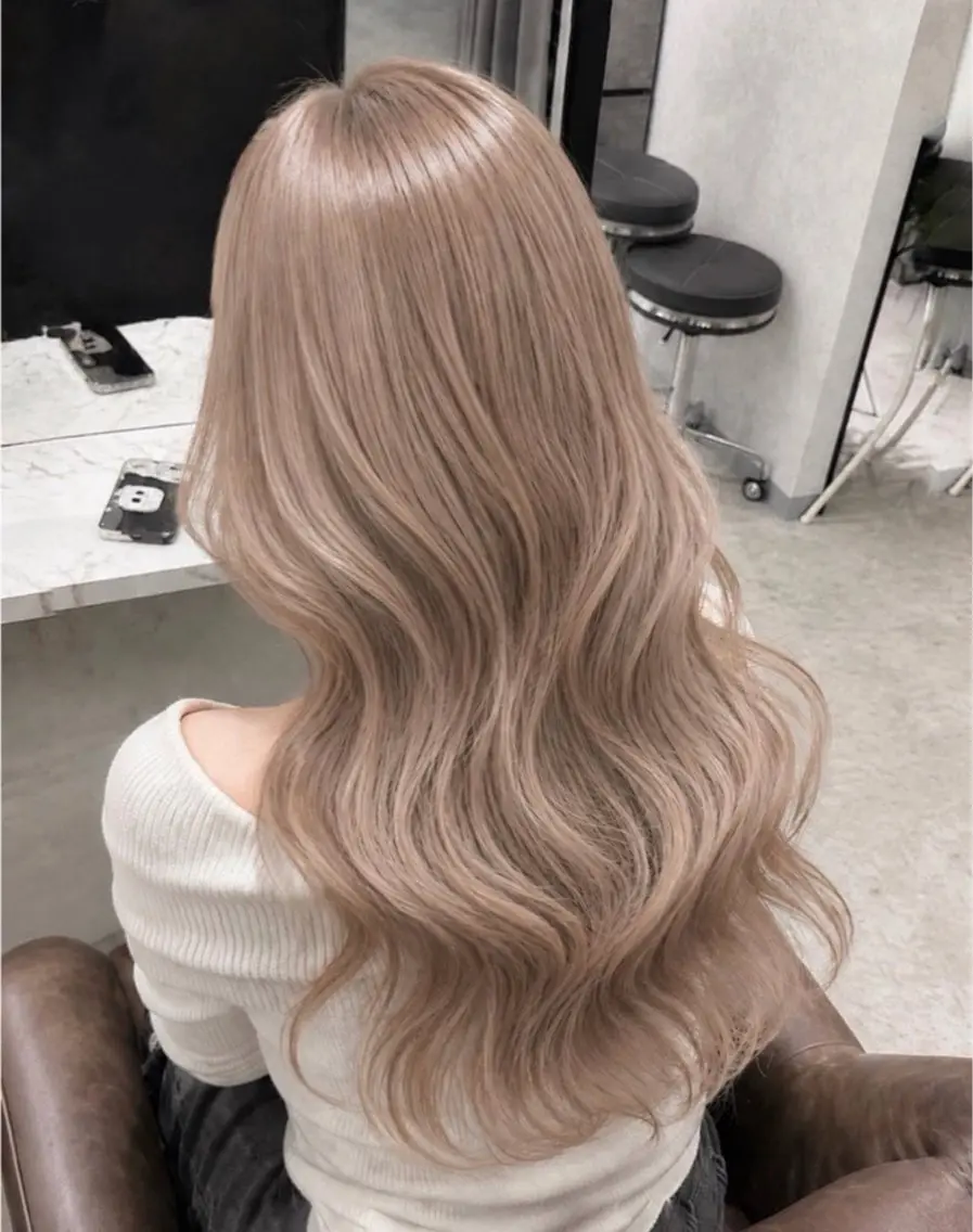 ロング カラー 色落ちまで盛れる 💟まなみのヘアスタイル