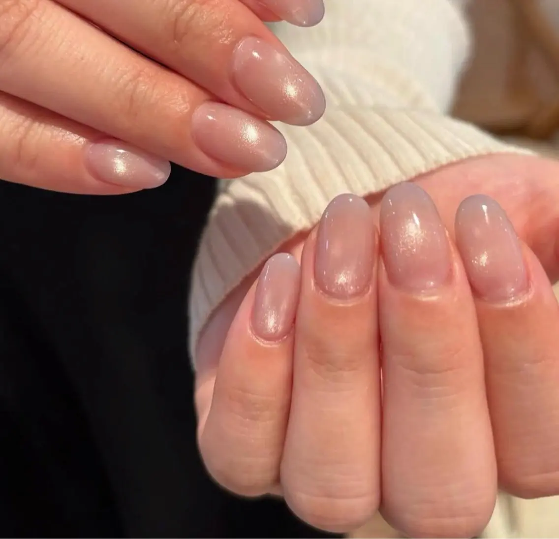 ネイル ジェルネイル グラデーション キラキラネイル マグネットネイル ニュアンスネイル ハンドネイル tamu nail 　金町のネイルデザイン