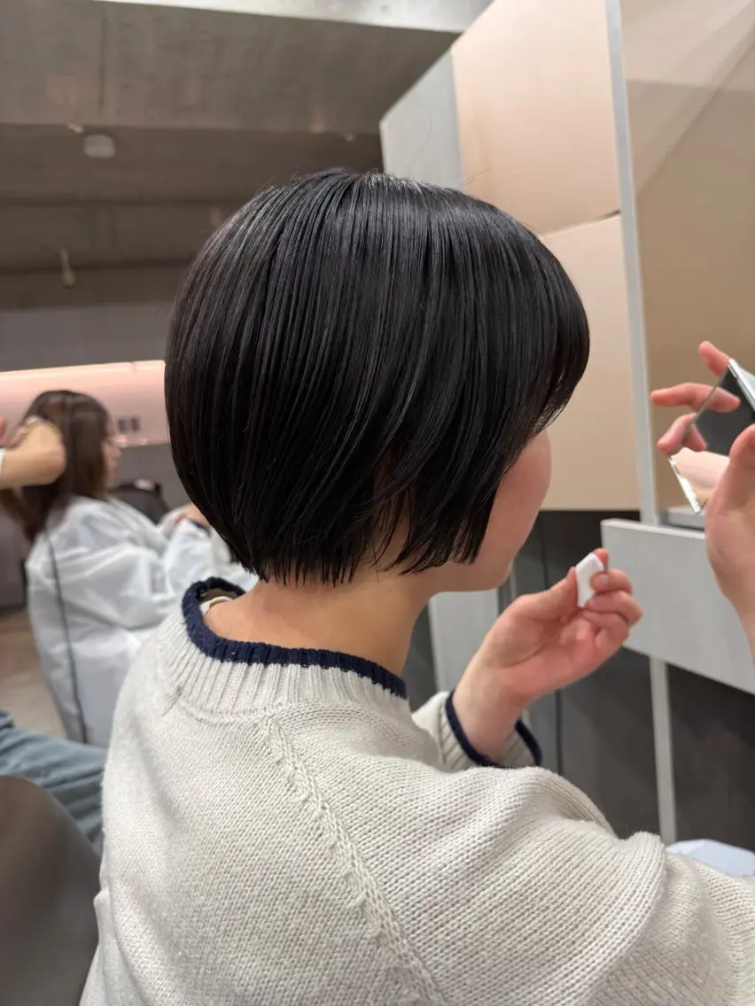 ショート カラー カット ヘアカラー トリートメント 表参道🌿赤み消し カラー/チナツのヘアスタイル
