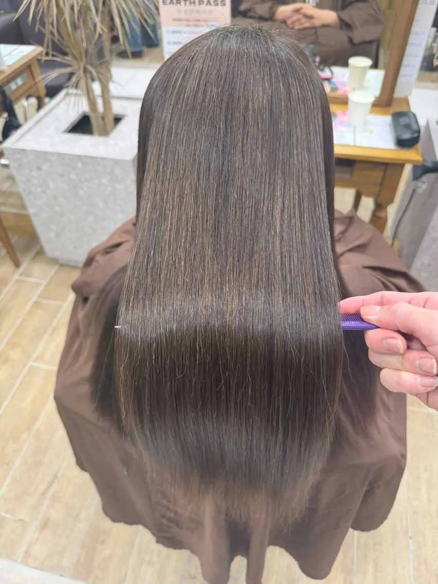 ロング ハイライト 髪質改善 縮毛矯正 髪質改善・縮毛矯正 白根凌二のヘアスタイル