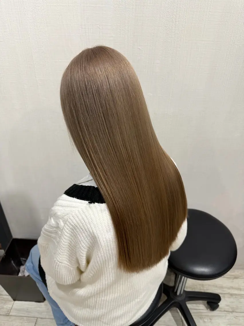 ロング ヘアカラー トリートメント ayumi / 郡山/暖色カラーのヘアスタイル