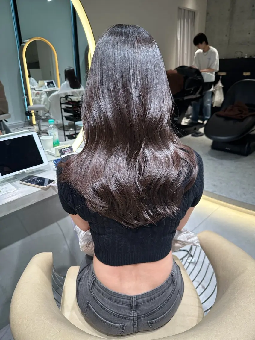 セミロング カラー カット ヘアカラー トリートメント 《髪質改善✖️オリー ブ🧸》小嶋拓也のヘアスタイル