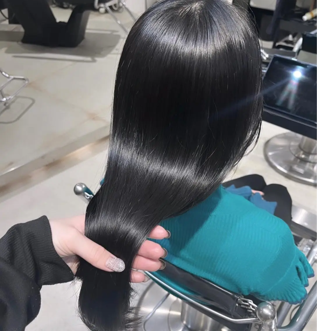 ロング カラー パーマ ヘアアレンジ 透明感カラー✂︎ /縮毛矯正/YUKAのヘアスタイル