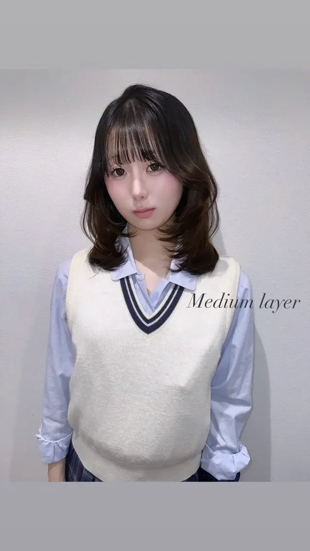 ミディアム LOUIMADNA Haruna️️꙳⟡のヘアスタイル