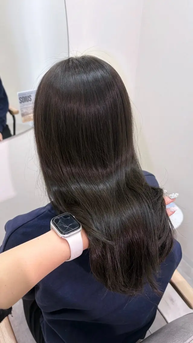 セミロング ヘアカラー newi広島/ Ririのヘアスタイル