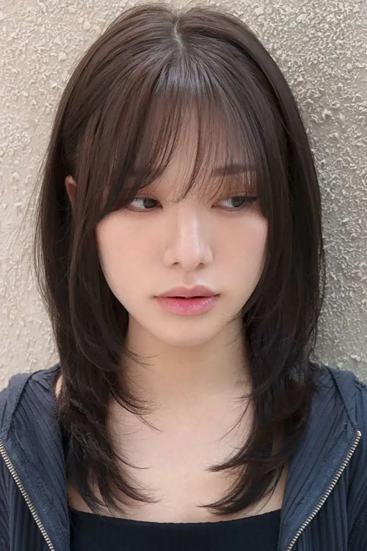 ミディアム 髪質改善・ 縮毛矯正・清水天空のヘアスタイル
