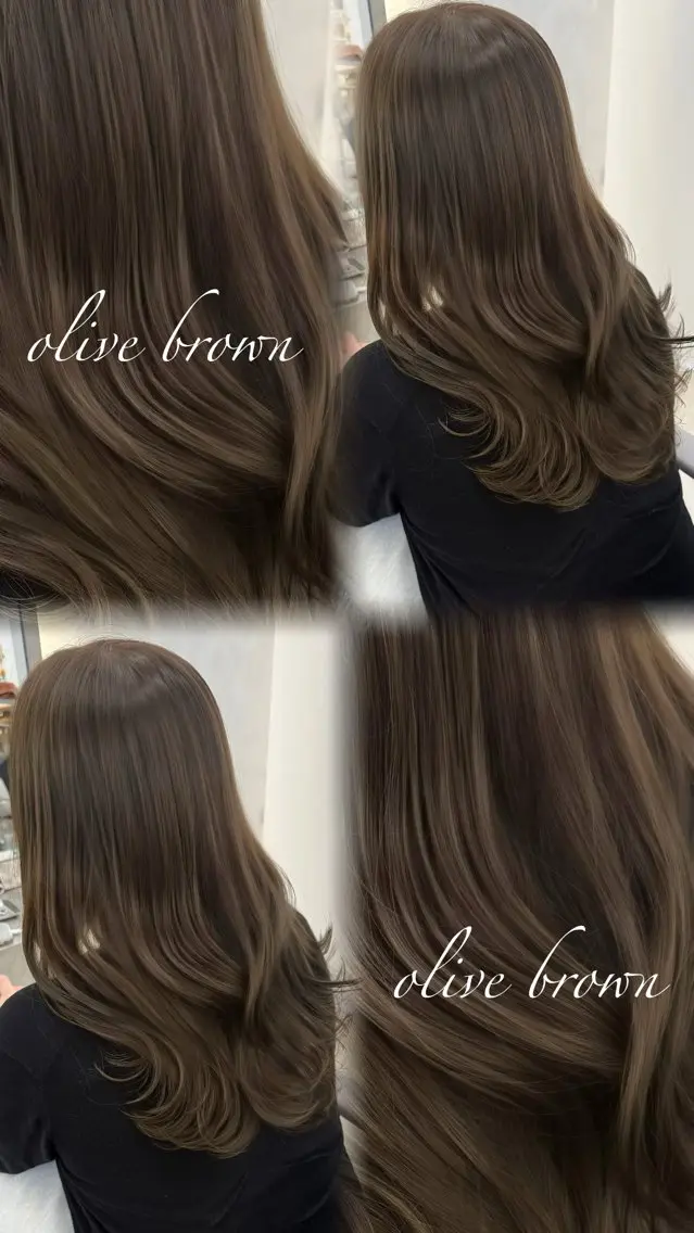 カラー 透明感カラー カット ヘアカラー トリートメント ヘッドスパ むく。/顔周りカット /髪質改善ストレートのヘアスタイル