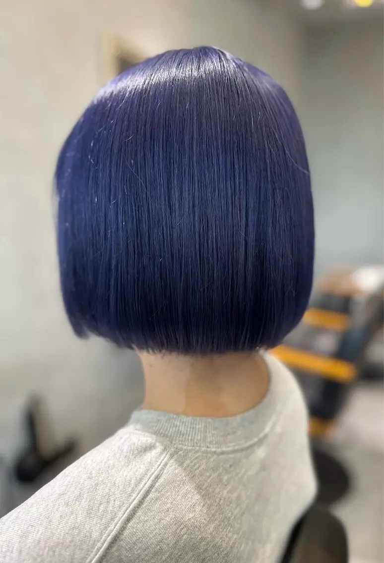 前頭ブリーチ➕オンカラーの写真