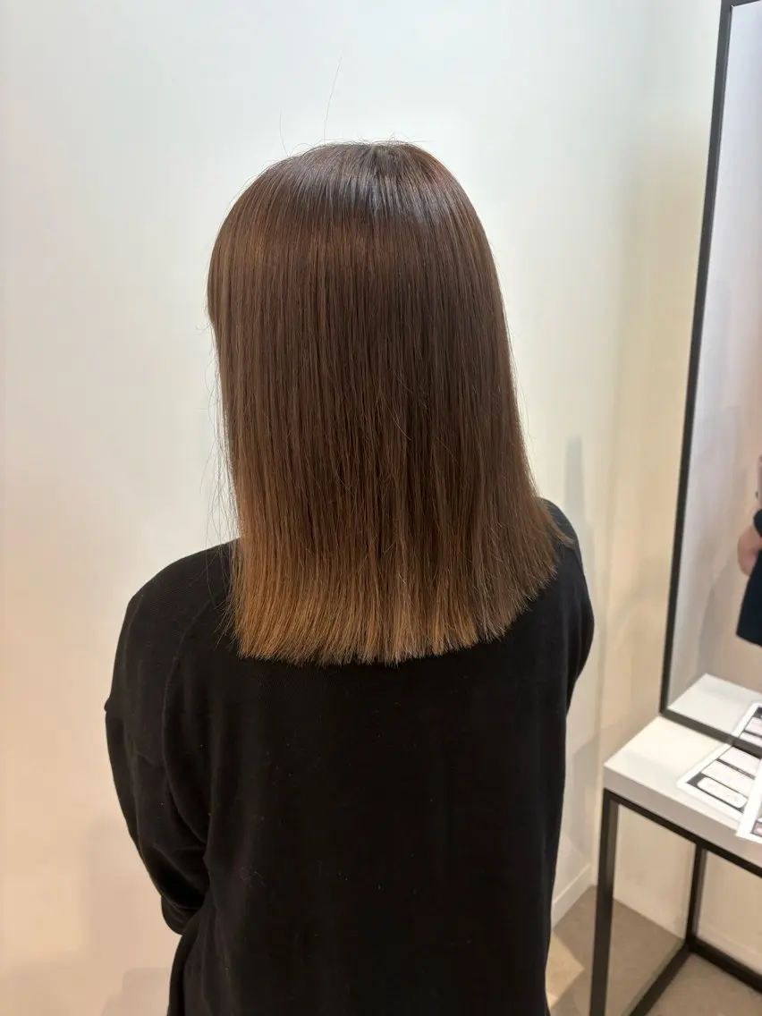 セミロング カラー ERII /伏見 カットモデル募集中!のヘアスタイル