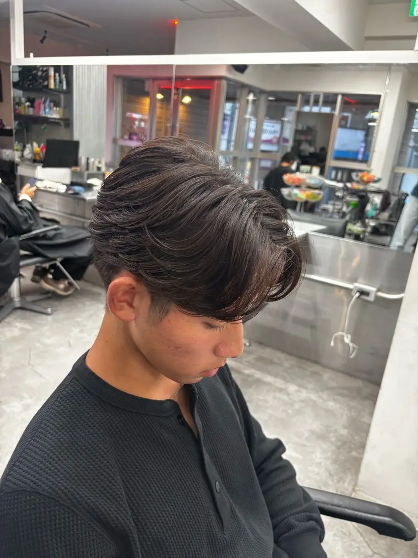 パーマ メンズ カット パーマ メンズ特化✨️ 韓国風パーマ🔥一八のヘアスタイル