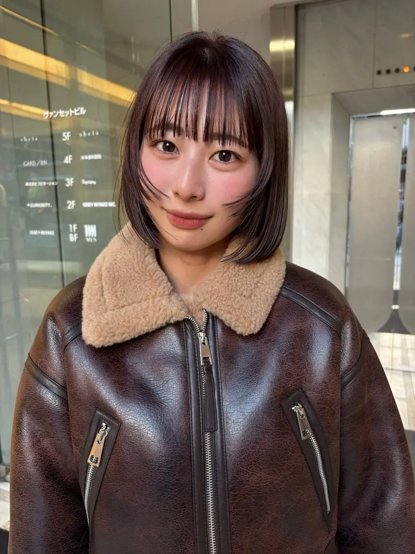 ショート rizu🤎/ ボブ /ブラウンカラーのヘアスタイル