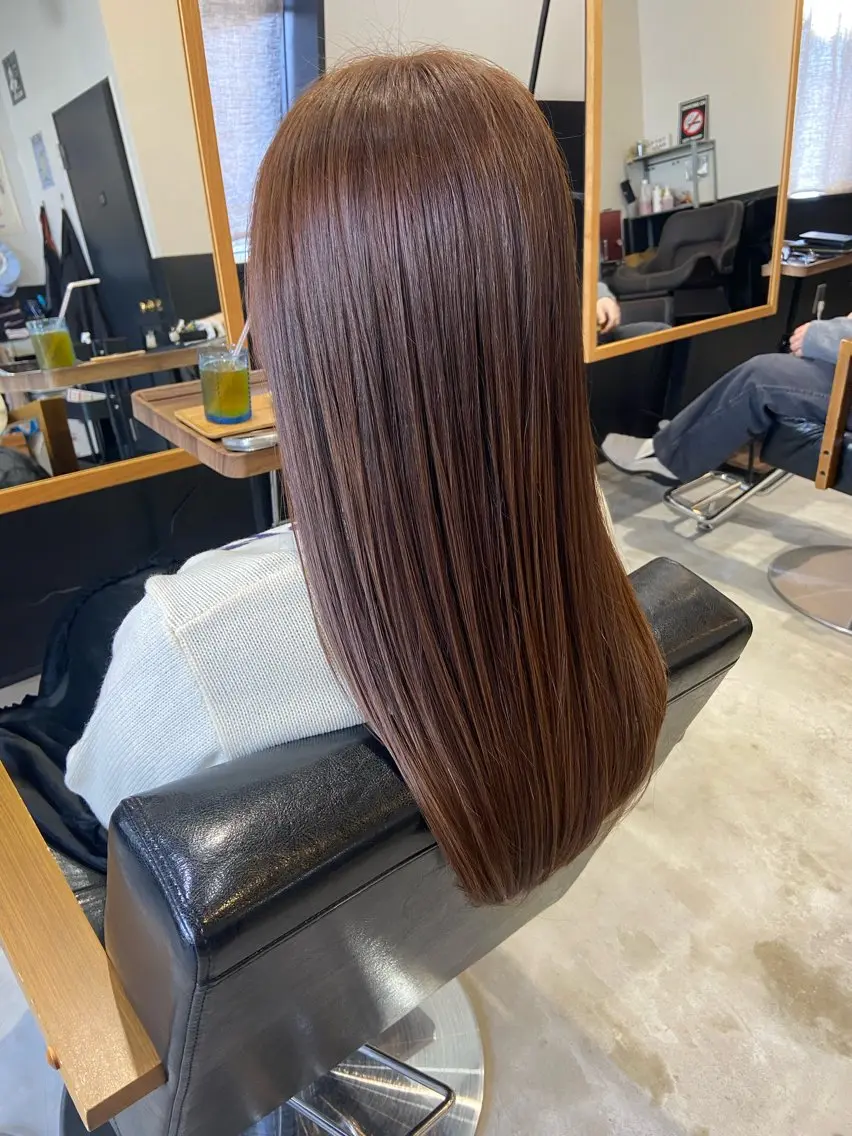 ロング 髪質改善 トリートメント カット ヘアカラー トリートメント 💫縮毛矯正/ カット💫徳永あい子のヘアスタイル