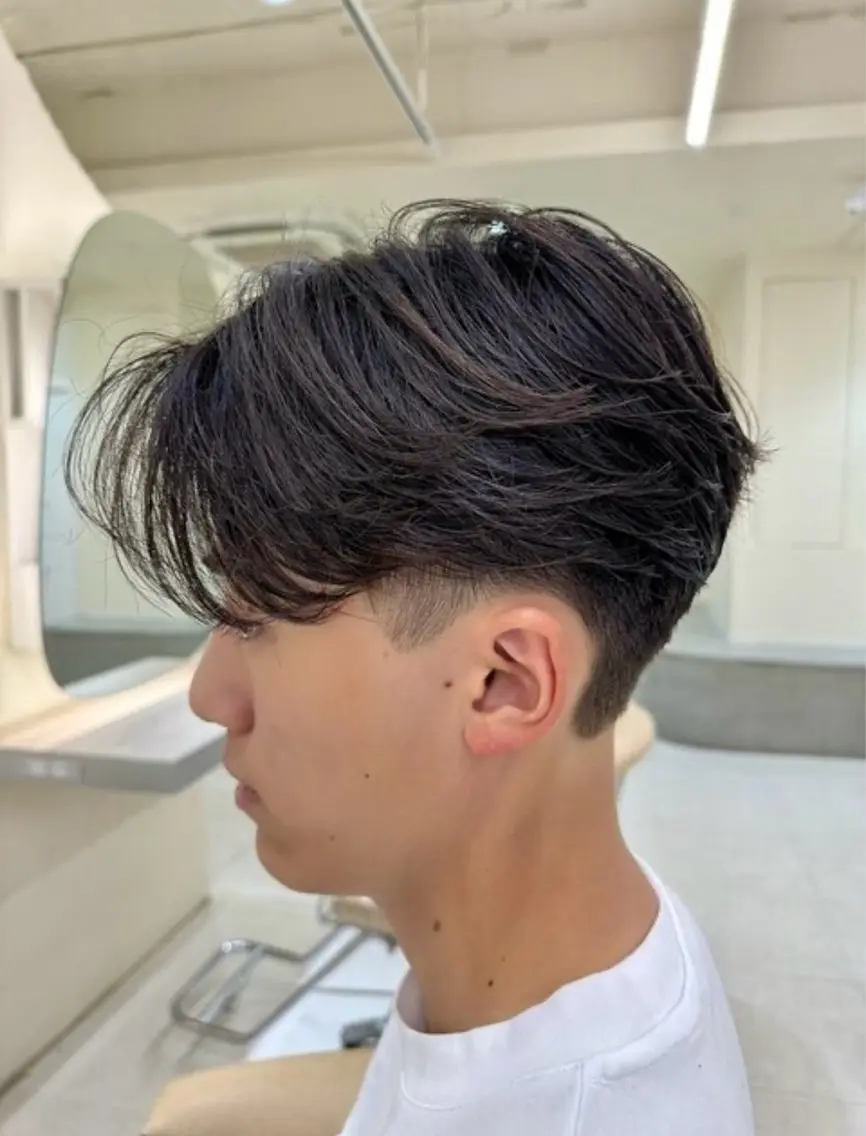 メンズ パーマ 重松 丈博のヘアスタイル