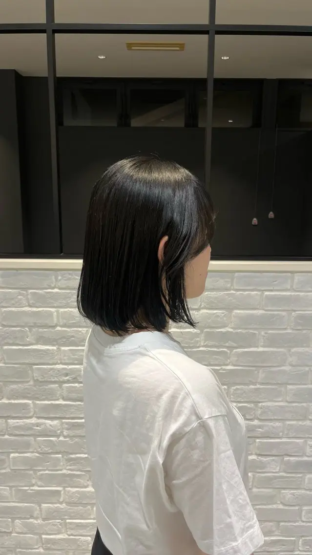 ミディアム 髪質改善 トリートメント トリートメント 艶カラー/ブリーチ /長久手/フウカのヘアスタイル