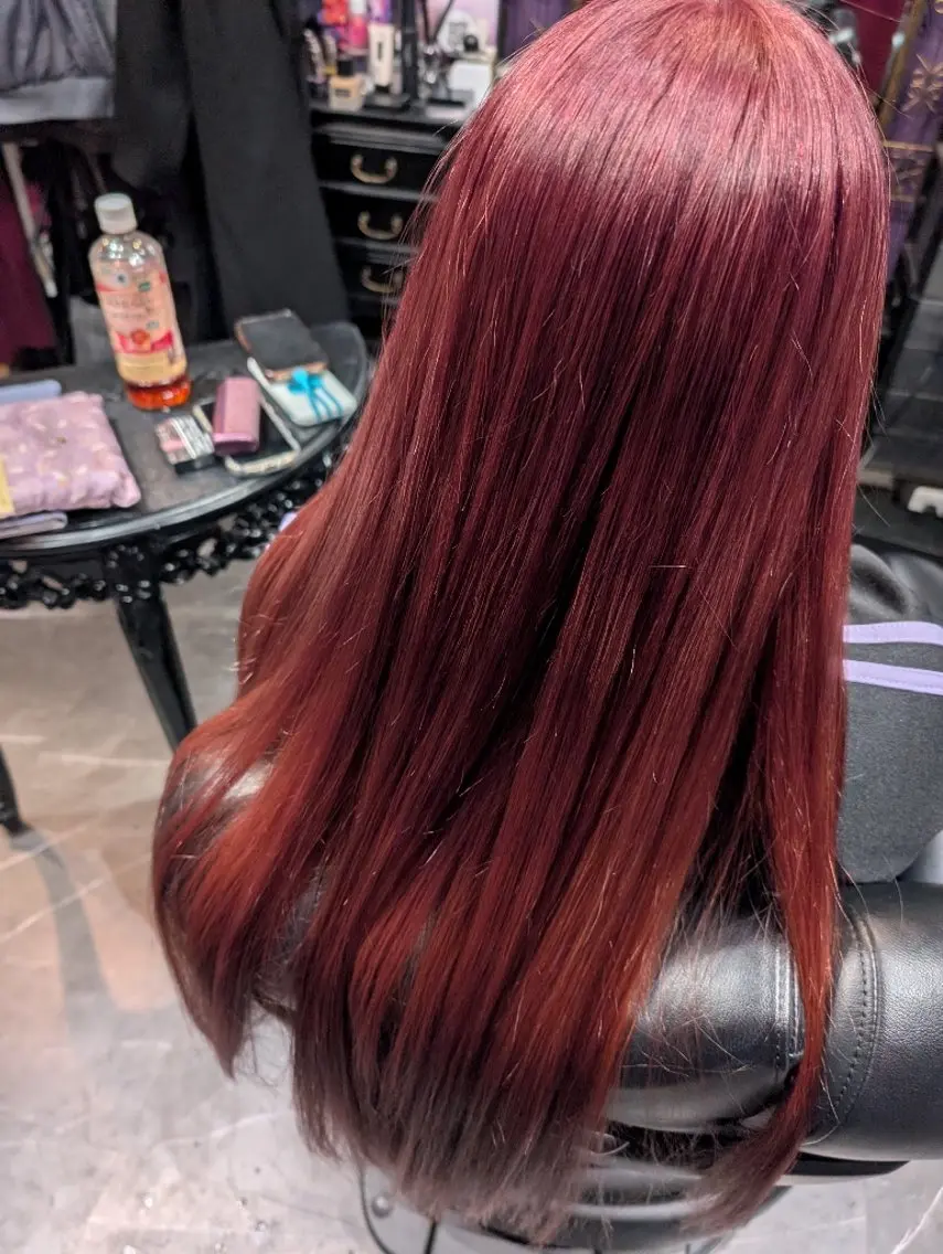 ロング ヘアカラー トリートメント 渡辺 康行のヘアスタイル