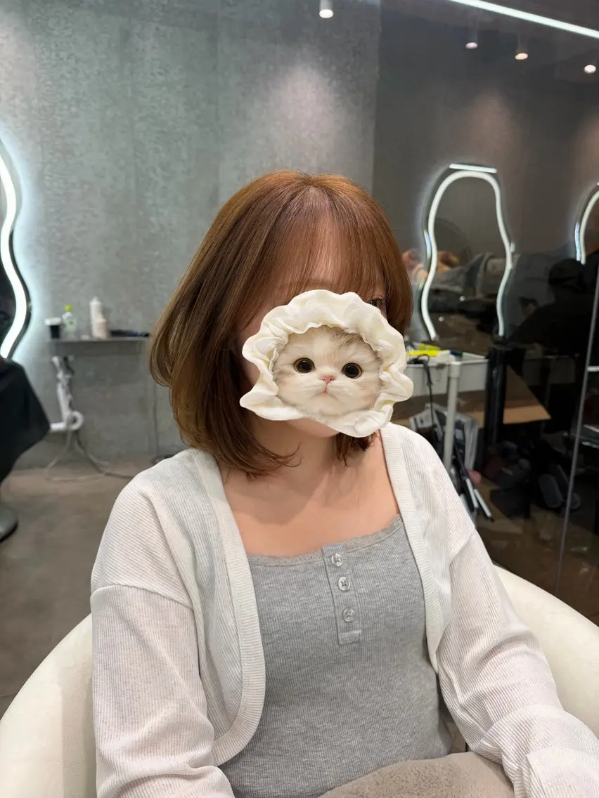 ロング ヘアアレンジ ボブ 顔周りカット ハッシュカット ハイレイヤー 髪質改善 カット ヘアカラー トリートメント ヘアセット 🌻夏の透明感カラー 🩵韓国レイヤー櫻井のヘアスタイル
