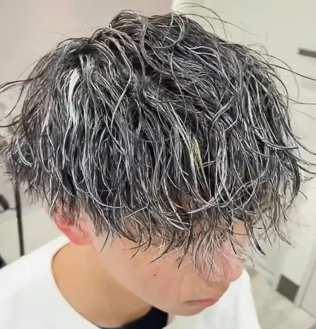 【ミニモ限定】ホワイトメッシュ＋メンズカットの写真