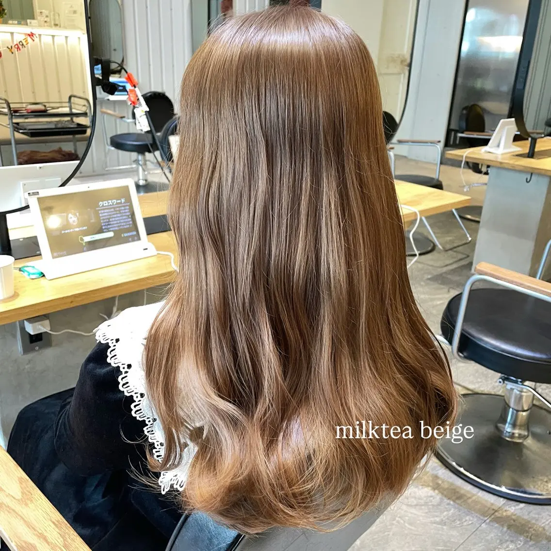 ロング カラー ヘアカラー 💘韓国レイヤー上 品カラーruru💘のヘアスタイル