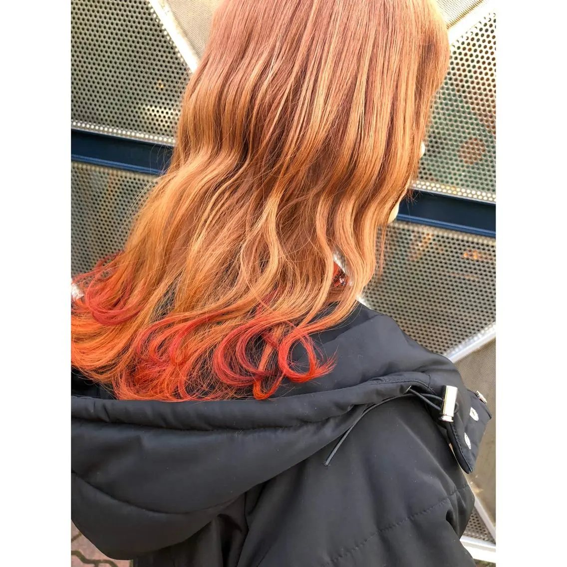 セミロング カラー オレンジ カット ヘアカラー トリートメント ヘアセット センスをお届けします 大谷将生infpのヘアスタイル