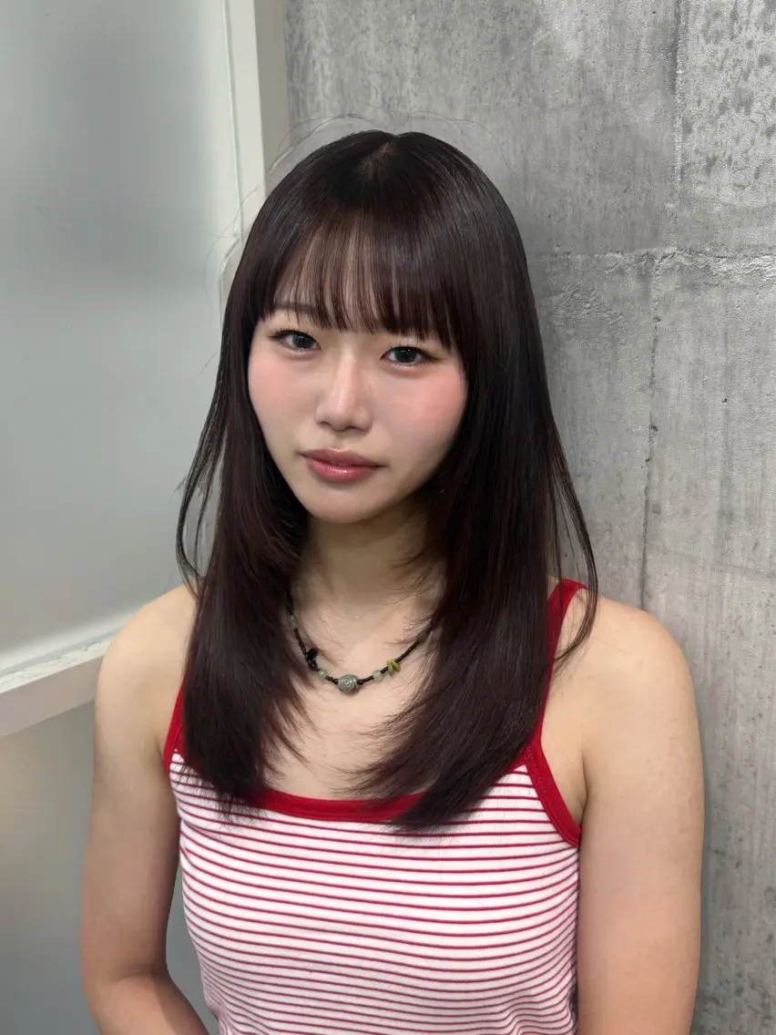 ロング カット ヘアカラー トリートメント ayano /レイヤー/艶カラーのヘアスタイル