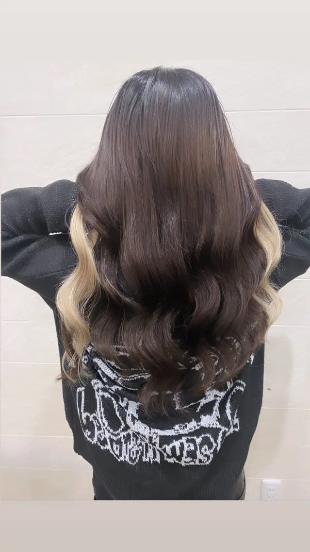 【プルエクステ】💎カラー×トリートメント×プラチナ毛質60本​〜​の写真
