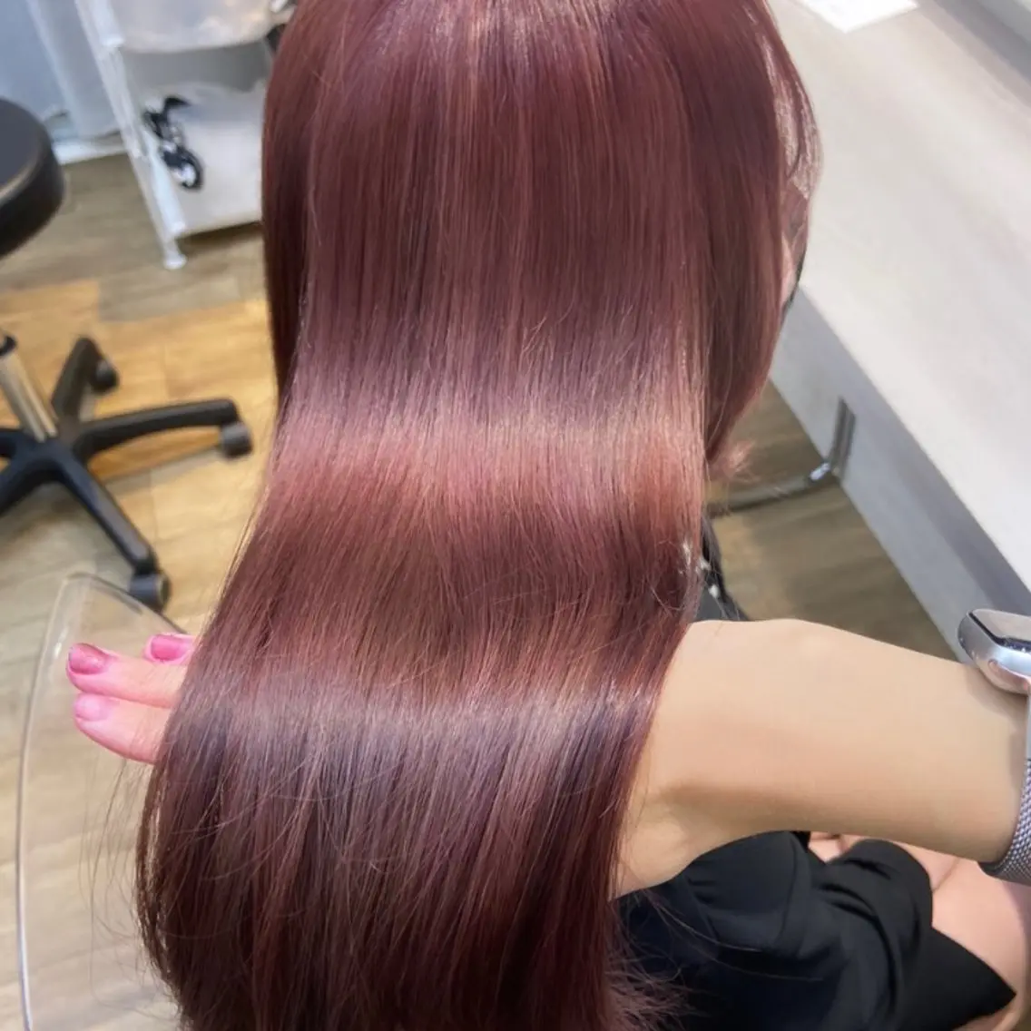 ロング カラー ベージュカラー ブリーチ ケアブリーチ 透明感カラー ダブルカラー mai 🎀 / 梅田美容室のヘアスタイル