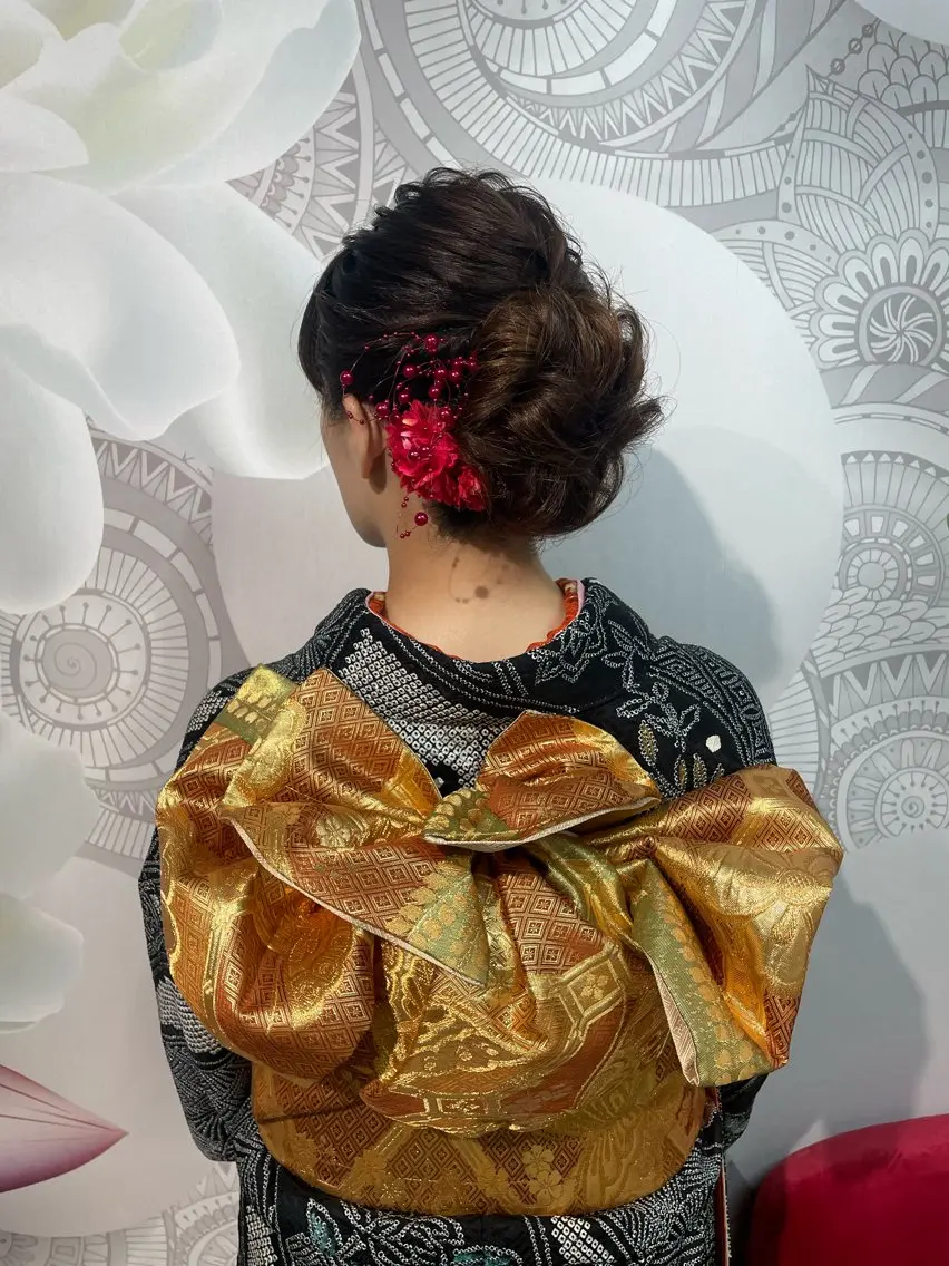 ヘアアレンジ ヘアセット 佐野 優美子のヘアスタイル