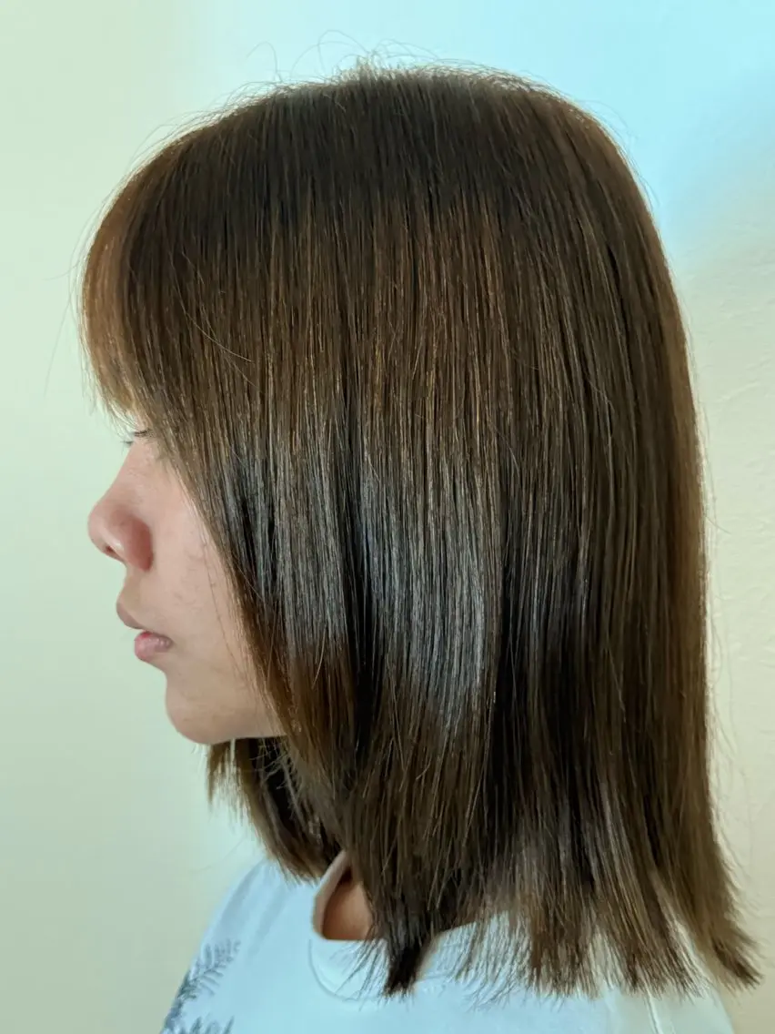 カラー ブラウンカラー 透明感カラー オリーブブラウン オリーブカラー ヘアカラー レ ティチャンのヘアスタイル