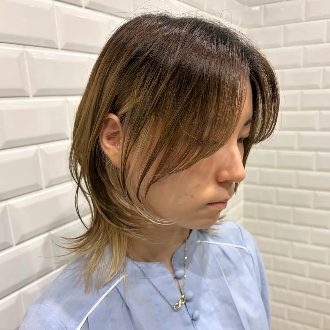 ミディアム オノデラ ハヅキ/ 横浜のヘアスタイル