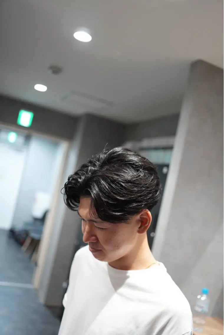 メンズ 「曲がる縮毛矯正」 メンズパーマ職人馬場のヘアスタイル