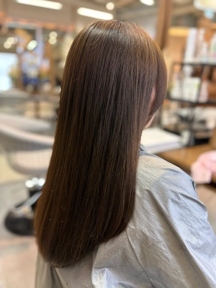 ロング カラー カット 松山 彩香のヘアスタイル