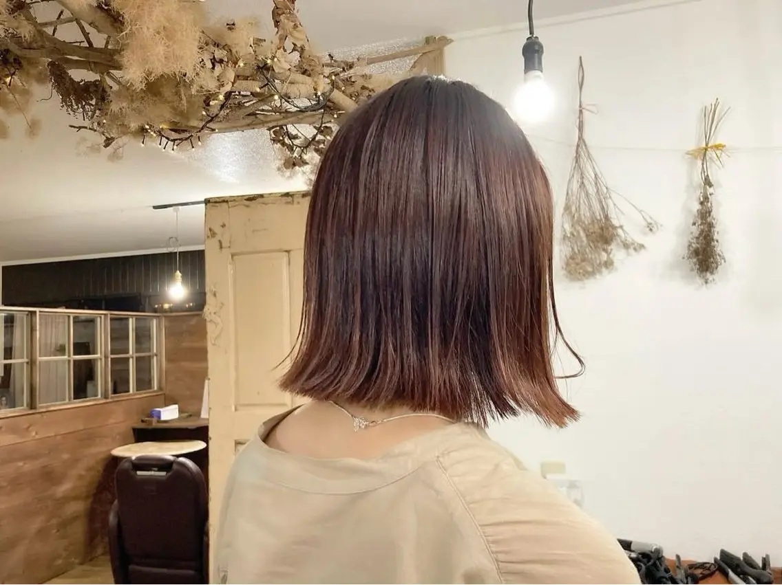 ミディアム カラー hair&make chambre宜野湾のヘアスタイル