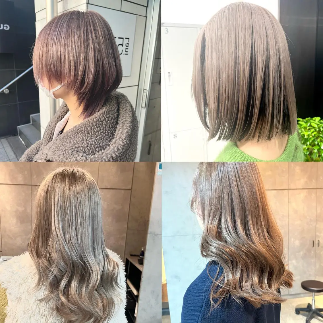 ✨ダメージ90%カットケアブリーチ✨メンテナンスカット+ケアブリーチ+カラー🌈潤いトリートメント☘️#ダブルカラーの写真